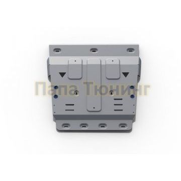 Защита КПП + РК алюминий 6 мм RIVAL для Volkswagen Amarok, V - 2.0d; 3.0d 2016-