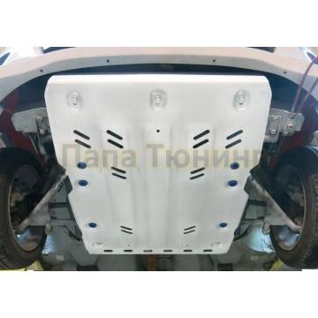 Защита картера + КПП алюминий 6 мм RIVAL для Lada Kalina NFR R1, V - 1.6(136 л.с.) 2016-