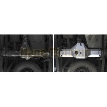 Защита дифференциала заднего моста алюминий 6 мм RIVAL для Toyota Hilux, V - 2.4d; 2.8d; полный привод 2015-2020/Toyota Hilux, V - 2.8d; полный привод 2020-