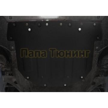 Защита картера + КПП алюминий 4 мм RIVAL для Land Rover Range Rover Evoque, V-2.0TD (150 л.с.); 2.0 (200 л.с.); 2.0TD (180 л.с.); Черный 2019-