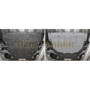 Защита картера + КПП алюминий 4 мм RIVAL для Land Rover Discovery Sport, V-2.0 (200 л.с.); 2.0(249 л.с.); 2.0d(150 л.с.); 2.0d(180 л.с.); Серый 2019-