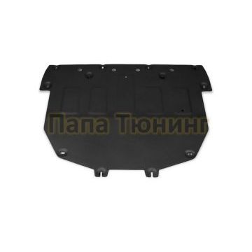 Защита картера + КПП алюминий 4 мм RIVAL для Land Rover Discovery Sport, V-2.0 (200 л.с.); 2.0(249 л.с.); 2.0d(150 л.с.); 2.0d(180 л.с.); Черный 2019-