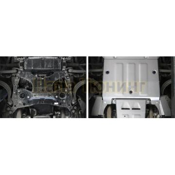 Защита картера алюминий 4 мм RIVAL для Audi A8, V - 3.0 (340 л.с.); Часть 2 2017-