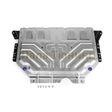 Защита картера + КПП алюминий 4 мм Rival для Audi Q3, V - 1.4; 2.0 2019-/Audi Q3 Sportback, V - 2.0; полный привод 2019-