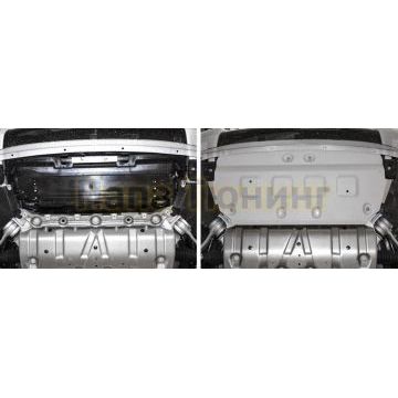 Защита радиатора алюминий 4 мм RIVAL для BMW 3-series (G20), V - 2.0; 2.0d; 3.0 (387 л.с.) 2019-