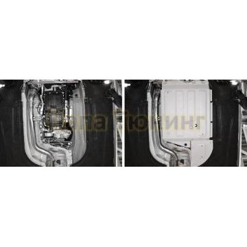 Защита КПП алюминий 4 мм RIVAL для BMW 3-series (G20), V - 2.0d; 3.0 (387 л.с.); полный привод 2019-