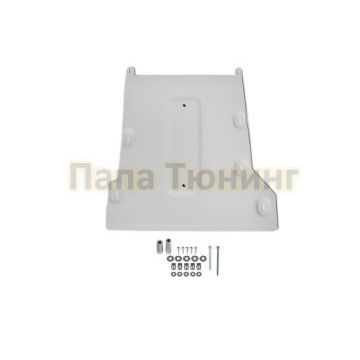 Защита КПП алюминий 4 мм RIVAL для BMW 5-series, 520i; 520d; задний привод 2016-2020