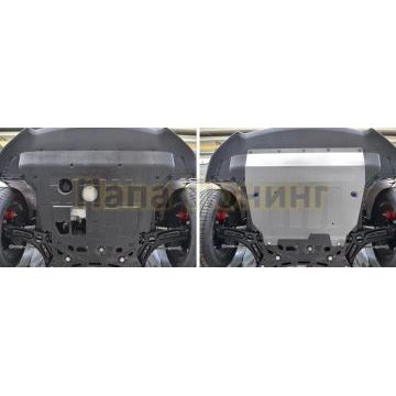 Защита картера + КПП алюминий 4 мм RIVAL для Geely Coolray, V - 1.5 2020-2024