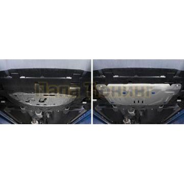 Защита картера + КПП алюминий 4 мм RIVAL для Honda CR-V, V - 2.0; 2.4 2017-