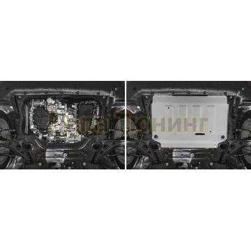 Защита картера + КПП алюминий 4 мм RIVAL для Infiniti QX50 , V - 2.0 2018-
