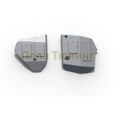 Защита топливного бака алюминий 4 мм RIVAL для Jeep Compass, V - 2.4 (150 л.с.); полный привод 2018-