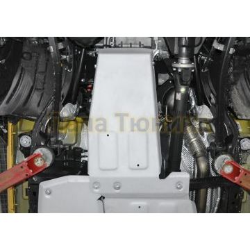 Защита картера алюминий 4 мм RIVAL для Jeep Wrangler JL, V - 2.0T; 3.6 2018-