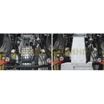 Защита картера алюминий 4 мм RIVAL для Jeep Wrangler JL, V - 2.0T; 3.6 2018-