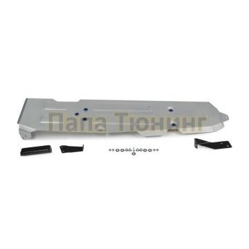 Защита топливного бака алюминий 4 мм RIVAL для Jeep Wrangler JL 4D, V - 2.0T; 3.6; 2.2D 2018-