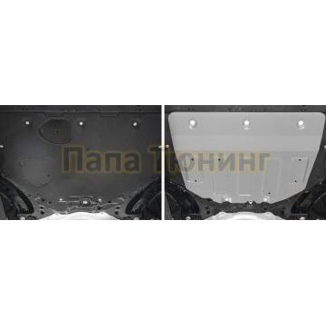 Защита картера + КПП алюминий 4 мм RIVAL для Mazda 3, V - 1.5 (120 л.с.; 150 л.с.); АКПП 2019-