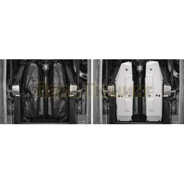 Защита топливного бака алюминий 4 мм RIVAL для Mercedes-Benz G-class, V - 2.9 (249 л.с.); 4.0 (421 л.с.); 4.0 (585 л.с.); Серый 2018-