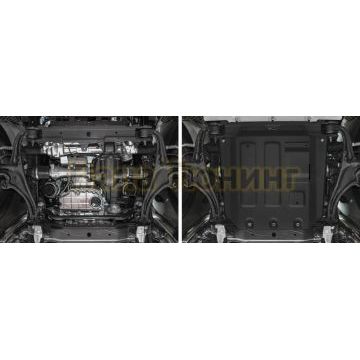 Защита картера алюминий 4 мм RIVAL для Mercedes-Benz G-class, V - 2.9 (249 л.с.); 4.0 (421 л.с.); 4.0 (585 л.с.); Черный 2018-