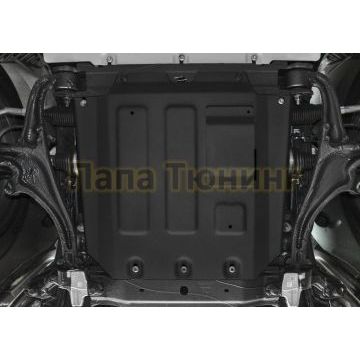 Защита картера алюминий 4 мм RIVAL для Mercedes-Benz G-class, V - 2.9 (249 л.с.); 4.0 (421 л.с.); 4.0 (585 л.с.); Черный 2018-