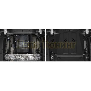 Защита КПП алюминий 4 мм RIVAL для Mercedes-Benz G-class, V - 2.9 (249 л.с.); 4.0 (421 л.с.); 4.0 (585 л.с.); Черный 2018-