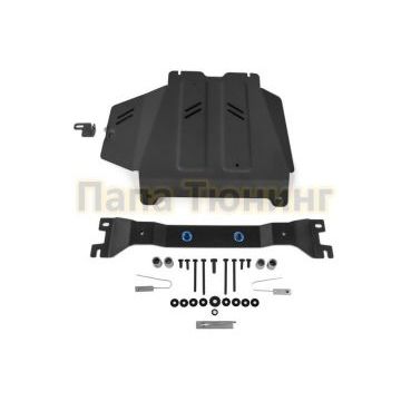 Защита КПП алюминий 4 мм RIVAL для Mercedes-Benz G-class, V - 2.9 (249 л.с.); 4.0 (421 л.с.); 4.0 (585 л.с.); Черный 2018-