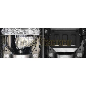 Защита РК алюминий 4 мм RIVAL для Mercedes-Benz G-class, V - 2.9 (249 л.с.); 4.0 (421 л.с.); 4.0 (585 л.с.); Черный 2018-