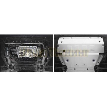 Защита картера алюминий 4 мм RIVAL для Porsche Cayenne, V - 2.9T (440 л.с.); 3.0 (340 л.с.); 4.0T (550 л.с.); Серый 2018-