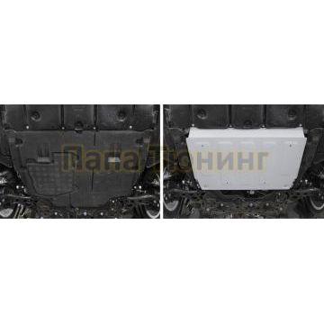 Защита картера + КПП алюминий 4 мм RIVAL для Toyota Corolla, V - 1.6; кузов E210 2018-