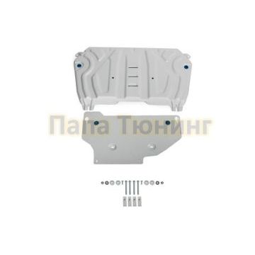 Защита картера + КПП алюминий 4 мм RIVAL для Toyota Rav4 (XA50), V - 2.0; 2.5; 2 Части 2019-/Lexus NX 250, V - 2.5 2021-