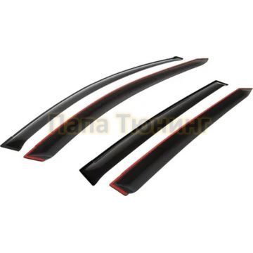 Дефлекторы окон, 4 шт. Rival для Kia Ceed SW 2018-