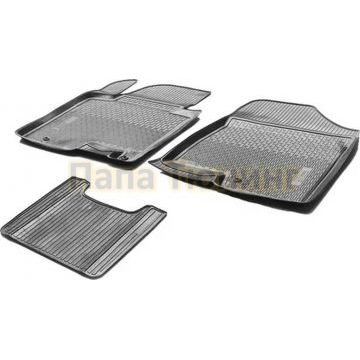 Литьевые коврики салона Rival для Volkswagen Multivan T5 (2 места) передний ряд 2009-2015