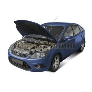 Амортизаторы капота, 2 шт. Rival для Ford Focus II / II рестайлинг 2005-2008 / 2008-2011