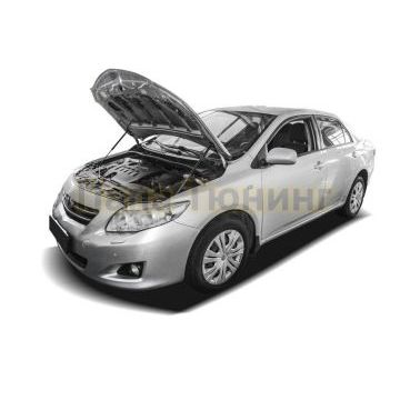 Амортизаторы капота, 2 шт. Rival для Toyota Corolla E140 /E150 / E150 рестайлинг 2006-2012 / 2010-2013