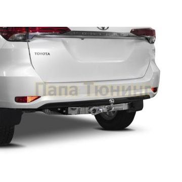Фаркоп, шар F, с нерж. накладкой, 1500/75 кг. Rival для Toyota Fortuner (кроме TRD) 2017-