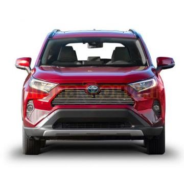 Решетка радиатора верхняя d10 (для автомобиля без парктроников) Rival для Toyota Rav 4 2019-
