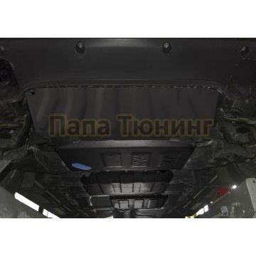 Комплект защит радиатор + картер + КПП + РК сталь 2 мм RIVAL для Mercedes-Benz X-Class, V - 3.0D; полный привод 2018-