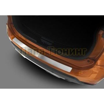 Накладка на задний бампер (1 шт.) Rival для Nissan X-Trail, T32 рестайлинг 2017-