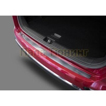 Накладка на задний бампер (1 шт.) Rival для Nissan Qashqai 2019-