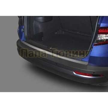 Накладка на задний бампер (1 шт.) Rival для Skoda Karoq 2020-