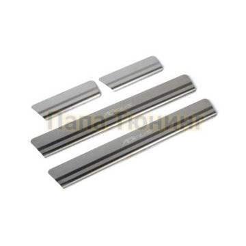 Накладки порогов  (4 шт.) Rival для Ford Focus III 2015-