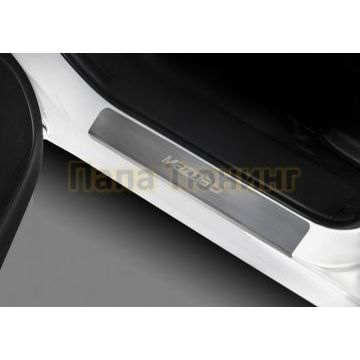 Накладки порогов  (4 шт.) Rival для Mazda 6 GJ, GJ рестайлинг 2012-2015 / 2015-2018 / 2018-