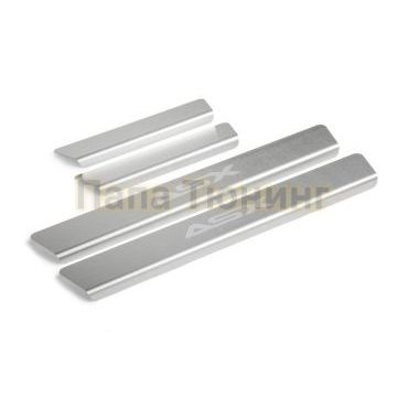 Накладки порогов  (4 шт.) Rival для Mitsubishi ASX I / I рестайлинг / I рестайлинг 2 / I рестайлинг 3 2010-2013 / 2012-2016 / 2016-