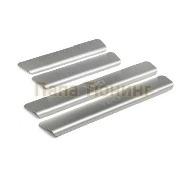 Накладки порогов  (4 шт.) Rival для Skoda Yeti 2013-