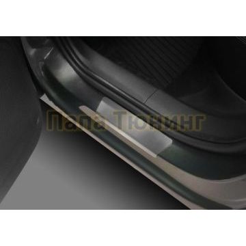 Накладки порогов  (4 шт.) Rival для Skoda Karoq 2020-