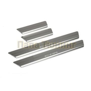 Накладки порогов  (4 шт.) Rival для Toyota C-HR 2018-