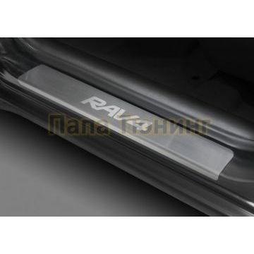 Накладки порогов  (4 шт.) Rival для Toyota RAV4, СА30 2005-2010
