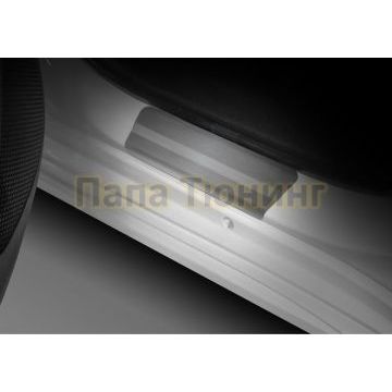 Накладки порогов  (4 шт.) Rival для Toyota Corolla 2018-