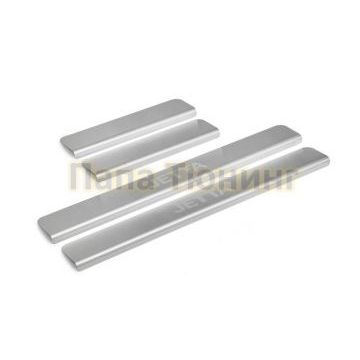 Накладки порогов  (4 шт.) Rival для Volkswagen Jetta 2011-2015;2015-