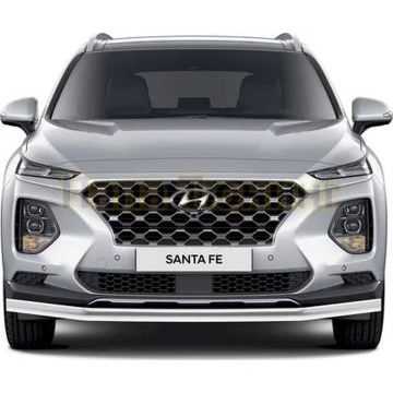 Защита переднего бампера d57 Rival для Hyundai Santafe 2018-