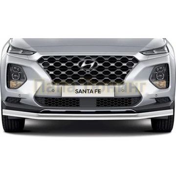 Защита переднего бампера d57 Rival для Hyundai Santafe 2018-