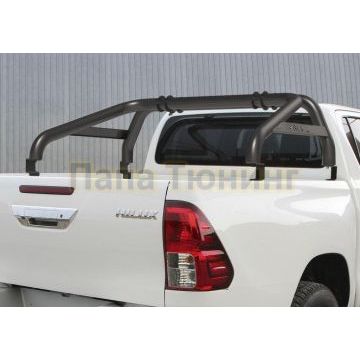 Дуги кузова RIVAL d76, черные Rival для Toyota Hilux 2015-